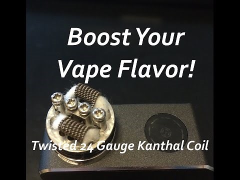 Double your Vape Flavor - 0.3 Ohm Twisted 24 Gauge Kanthal Coil Build #ADV