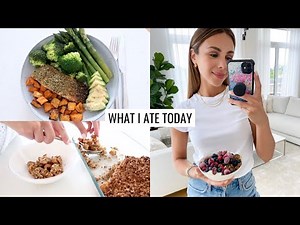 WHAT I ATE TODAY | Simple Healthy Food Ideas + Gut Health Tips | Annie Jaffrey