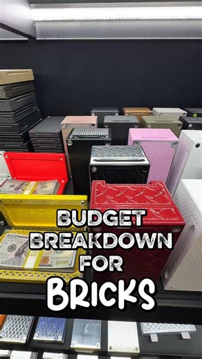 Johneric Stensrud on Instagram: "📞 702-596-5998 BLOWOUTBRICKS.COM Budget breakdown on some bricks — let me show you these. 🧱💵 Different capacities, different colors, different finishes — we’ve got options for every budget right now. Watch the video and check these out — pick the one that fits your price range, and text the number to lock in your deal. 702-596-5998 (All cash shown is 100% prop — not real, not illegal. For display only.) #BlowoutBricks #GorillaProCustoms #BudgetBreakdown #stash