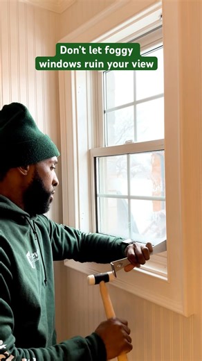 Foggy bathroom window? Replace only the glass, not the whole window. Save time & money 🪟#fixwindows