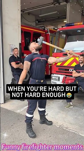 Funny firefighters moments #firefighter #funny #funnyvideos #reaction