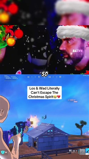 Los & Wad Literally Can't Escape The Christmas Spirit😭💔 #lospollostv #fortnite #fyp