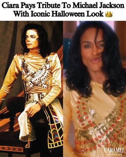 CiCi stepped into her King of Pop era 👑✨ Ciara paid tribute to Michael Jackson this Halloween, recreating his iconic regal look and she ATE it with precision, pose & presence. From the details to the attitude… the tribute was spot on 🔥 LEGEND honoring LEGEND 🕺🏽 #Ciara#MichaelJackson | Caramel Magazine