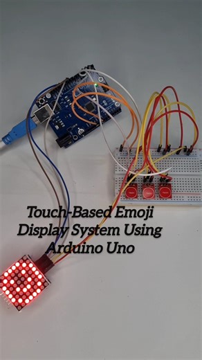 Touch - Based Emoji😃 Display System Using Arduino Uno #shorts #robotics #youtubeshorts