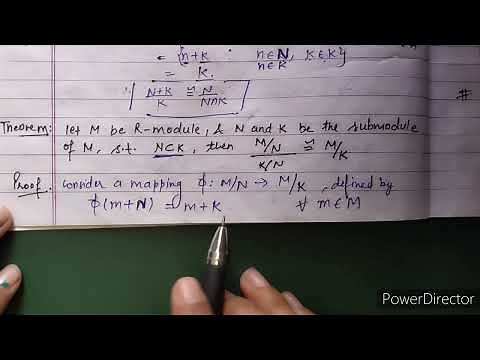 Module theory: N+K/K is isomorphic N/NnK ( part-2) isomorphism theorems