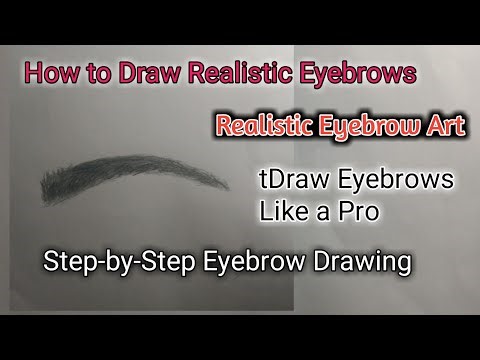 How to Draw Realistic Eyebrows Step by Step | Easy Eyebrow Drawing Tutorial for Beginners