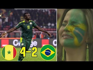 The day when Senegal destroy Brazil 4 - 2 FULL HD