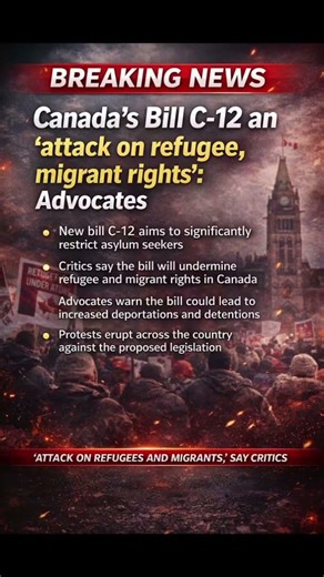 Advocates warn that Canada’s Bill conditions.#rightsincanada #billc12 #breakingnews #trendingreels