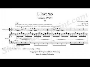 Vivaldi : Four Seasons - Winter - Largo - Clarinet