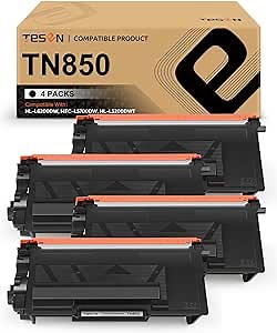 TESEN TN850 TN820 HL-L6200 Compatible Toner Cartridge Replacement for Brother TN850 TN820 for use with Brother HLL6200DW HLL6200DWT HLL6250DW MFCL5800DW DCPL5650DN DCPL5600DN Printer 4 PK HIGH Yield