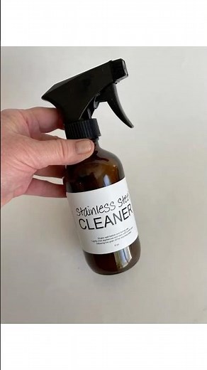DIY Non-Toxic Stainless Steel Cleaner #shorts
