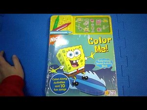 Color Me! (Sponge Bob Squarepants, Color-Along Sound Activity Book) 海綿寶寶音音樂有聲書【🎈愛米粒小舖】