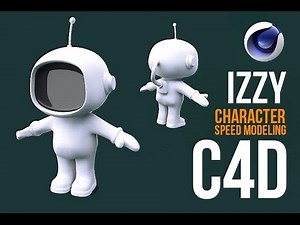 C4D speed character modeling Izzy