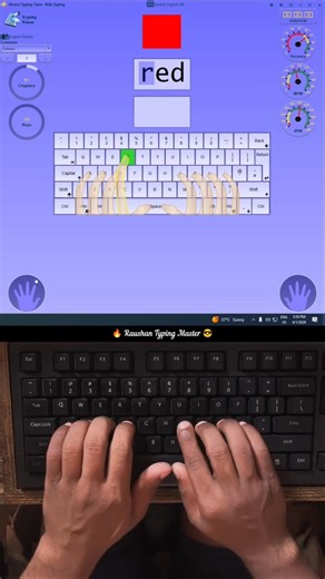 9 Colour Words Typing Practice #typingpractice #typingskilltest #typingtest #raushantypingmaster
