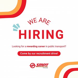 🤩 Come onboard for a RAIL-Y rewarding career! 🚆 #SMRT Trains will be having an upcoming recruitment fair (open to all): 📆 Date: 14 Nov 2024 (Thu) 🕐 Time: 9am - 12.30pm / 1.30pm - 5pm 📍 Location: 2 Tanjong Katong Road, Paya Lebar Quarter, #08-01 Tower 3, Singapore 437161 🚇 Nearest MRT: Paya Lebar (🟠CC9/🟢EW8) Positions available: ✅ Assistant Station Manager (CCL, TEL) ✅ Service Ambassador (Sentosa Express) 🤳 RSVP for our recruitment fair now! Scan the QR code in the poster or follow this 