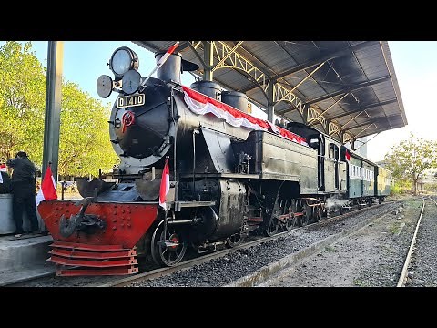 Special Ride for Indonesian Independence Day! Onboard the Jaladara Steam Train with D1410