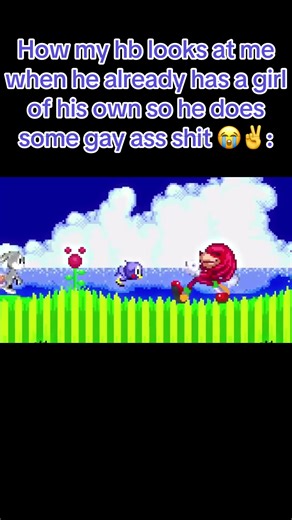 When your hb does some gay shit: #outcomememories #sonicandknuckles #meme #trend #sonicthehedgehogmemes