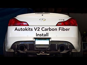 Autokits V2 Carbon Fiber Diffuser for my G37