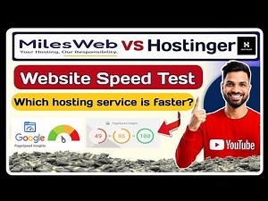 MilesWeb vs Hostinger Speed Test & Performance Comparison | MilesWeb vs Hostinger | Which is Faster?