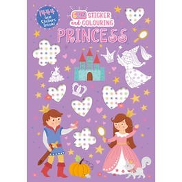 Princess Gem Sticker and Colouring Book