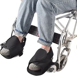 Wheelchair Restraint Shoes Prevent The Foot from Falling Off The Footrest Adjustable & Easy to Wear,Wheelchair Shoe Holder Straps for Disabled & Rehabilitation Patients