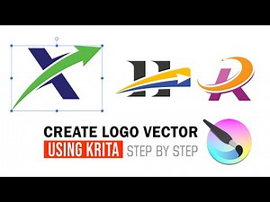 Create Vector Logo Using Krita Step By Step | Bahasa Indonesia