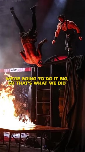Darby Allin's Insane Flaming Table Spot at AEW