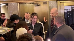 Jamie Campbell Bower delights fans at Rockefeller Center