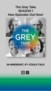 If you're in the midst of caring for an aging loved one, you're not alone. Our podcast, The Grey Take, helps navigate the complex and sometimes emotional journey of growing older. Hear from our hosts and experts at the link below or listen now on Spotify or Apple Podcasts! http://bkd.co/6184tFSJ8 | Brookdale Senior Living
