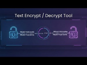 Text Encrypt & Decrypt Tool 🔐 Secure Your Text Online | Free Encryption Tool
