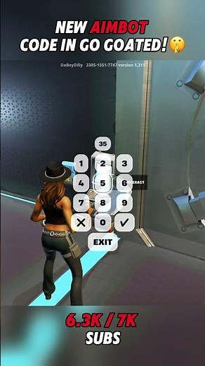 NEW aimbot code in Go Goated!🤫 #fortnite