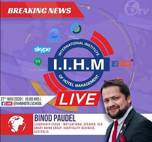 #HotelPlusManagement #OneofBestHotelSchoolinWorld #ForbesBestPlaceToStudy #IIHMLiveNews - In conversation with Mr Binod Paudel, #leadership #coach - Motivational Speaker, CEO of Smart Rhino Group, Hospitality Business, #Australia #CoronaVirusHeroes #IIHMCares #iihmbest3years #HotelIndustryLife #iihmhotelschools #hospitalityindustry #culinaryarts #Iihmness | IIHM, International Institute of Hotel Management