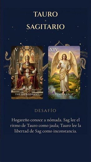 Compatibilidad Tauro y Sagitario · Amor · Tarot