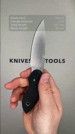 Böker Plus Trailmate 02BO097 Satin Nitro V, Black G10, fixed knife, Steve Kelly design