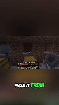 Minecraft Hopper Minecart Collection System: Easy Farm Design! #shorts