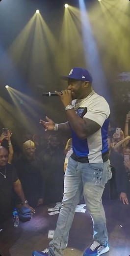 50 cent performs pimp #50cent #pimple #performance