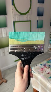 Studio scenes from today - a lot of WIPS🦎🙌🏻 Building up the layers on lots of new pieces for my next collection! One of the questions I get asked a LOT is how I get the background blend so smooth, and one of the main reasons, is a build up of layers. I do at least 2, but usually around 3 or 4 because they’re very thin layers and the build up means I can intensify the colour as well as make sure the paint doesn’t look streaky 🤗🤍 | Liz M Clarke Art