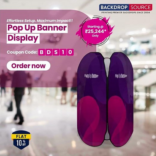 Stunning Fabric Pop-Up Displays for Exhibitions – BackdropSource India