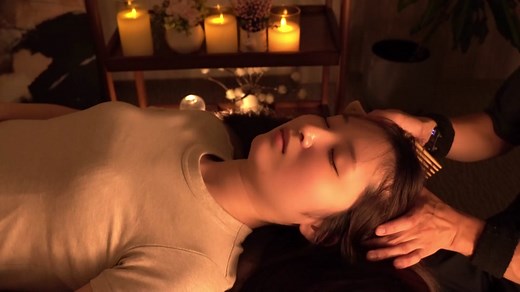 3分間の眠れるヘッドマッサージASMRでリラックス