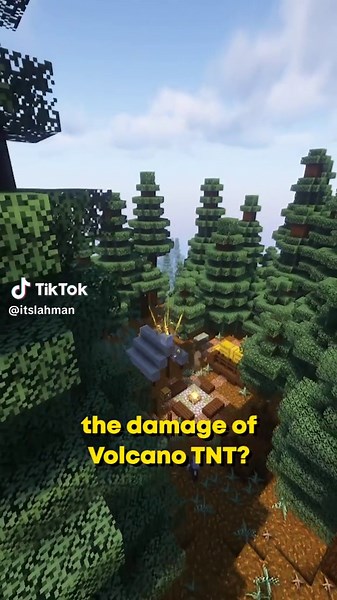 Volcano TNT are Crazy!🔥 #Minecraft #minecraftmod #minecraftsurvival #minecrafttnt #lahmanlive