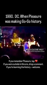 1990. DC. When Pleasure was making Go-Go history. Live footage of Pleasure — one of DC’s earliest all-female Go-Go bands — performing at the height of their era. Young, fearless, and fully in the pocket. From PA tapes to national stages, Pleasure helped push Go-Go beyond the city and into the broader conversation. This clip is more than nostalgia — it’s documentation. If you remember Pleasure, tap ❤️. If you were outside in this era, drop a comment. If you’re learning the history — welcome. | Lo