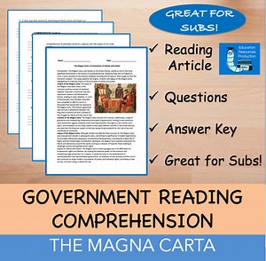 Magna Carta - Reading Comprehension Passage & Questions