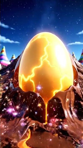 Chocolate Lava + Baby Creature = Viral Magic! #shorts