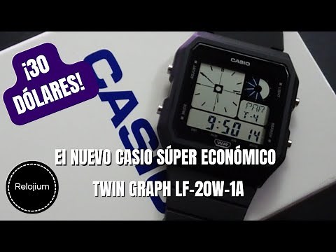 Unboxing Casio retro budget watch LF20W / the new reissue of the Twin Graph (Casio Vintage)