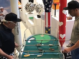 WATCH: The table football golf game everyone wants during lockdown!