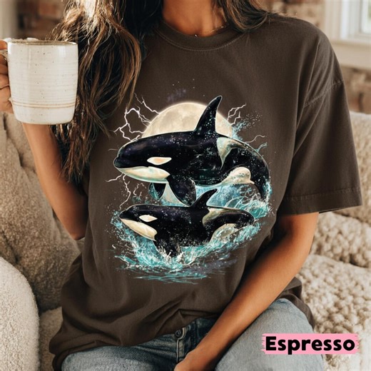 Ocean Animal T-shirt, Orca and Killer Whale Graphic Tee, Sea Life Shirt - Etsy
