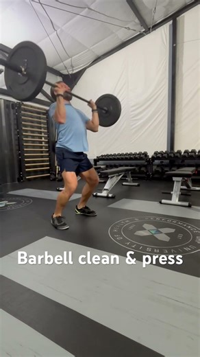 Barbell clean & press
