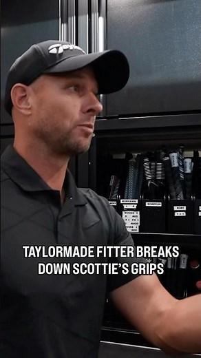 TaylorMade fitter breaks down Scottie Scheffler’s INSANE grip setup. ​⁠‪@TAYLORMADEGOLF‬