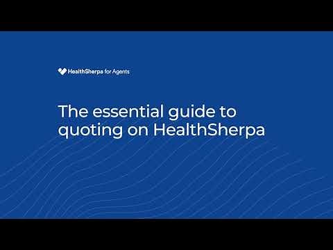 How to run an ACA quote with a HealthSherpa for Agents account