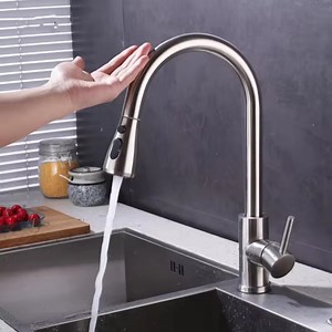 [Hot Item] Automatic Sensor Tap Touch Free Kitchen Faucet Pull Down